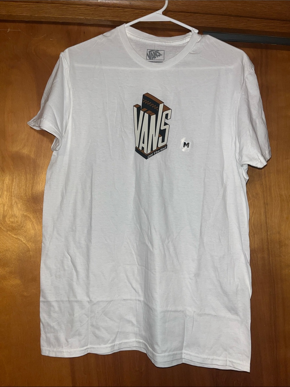 Vans Men's White Graphic Logo T-Shirt